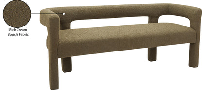 Athena - Boucle Fabric Bench