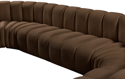 Arc - Velvet Modular U-Shaped Sectional