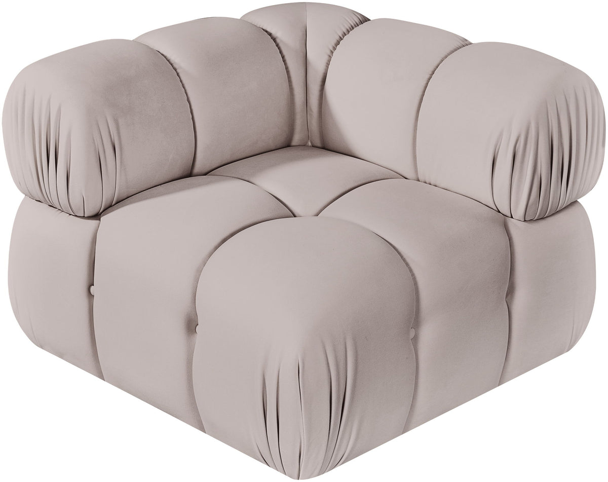 Orin - Velvet Performance Fabric Upholstered Modular Corner Chair