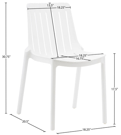Marilla - Polypropylene Outdoor Patio Dining Chair (Set of 4)