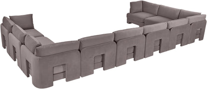 Hammond - Velvet Performance Fabric Upholstered 10 Piece Sectional