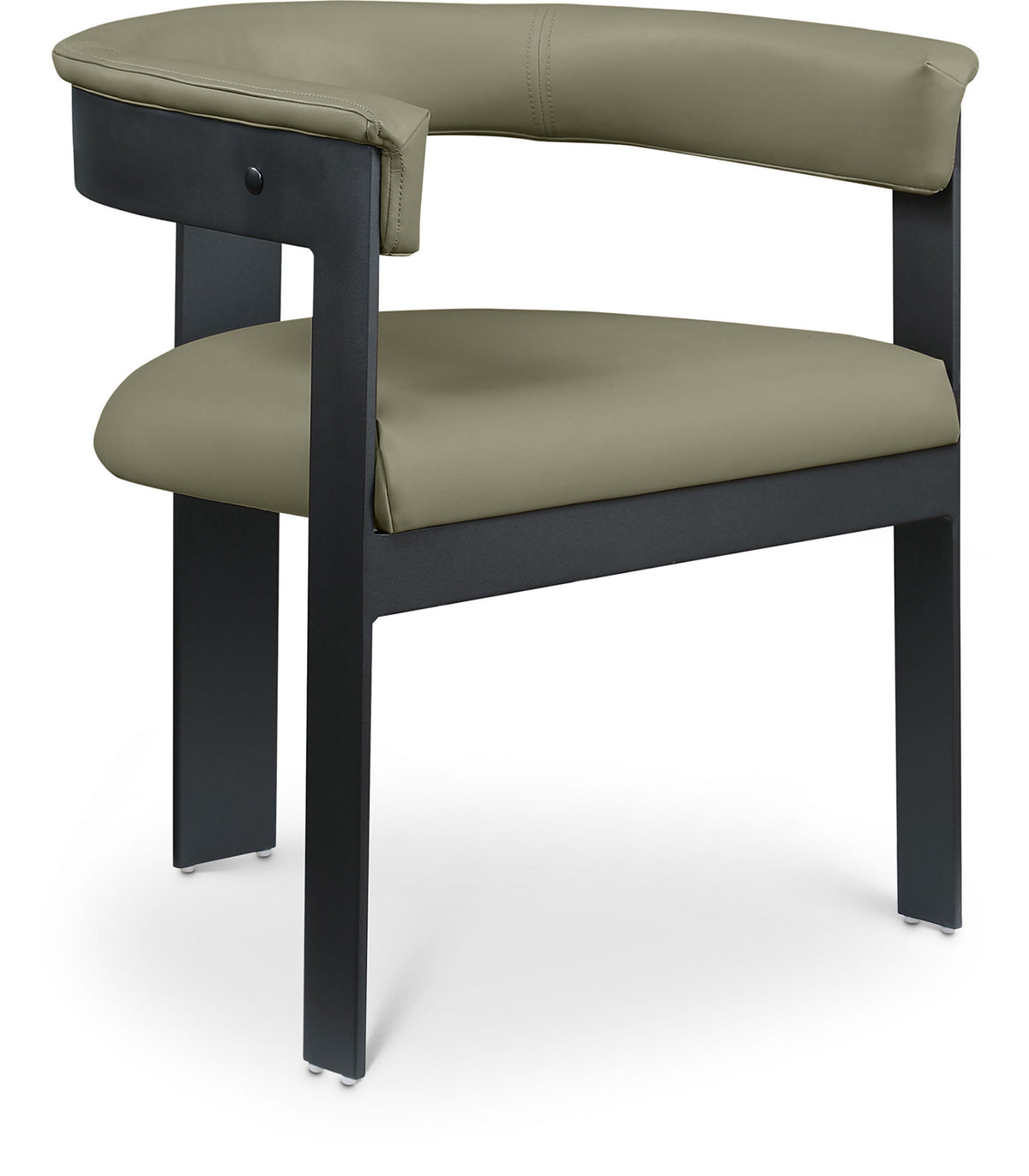 Romeo - Faux Leather Dining Chair With Black Base (Set of 2)