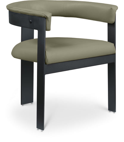 Romeo - Faux Leather Dining Chair With Black Base (Set of 2)