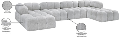 Ames - 6 Piece Fabric Modular U-Shaped Sectional