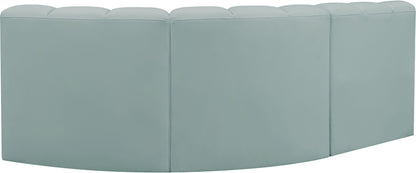 Arc - Faux Leather 3 Piece Sofa