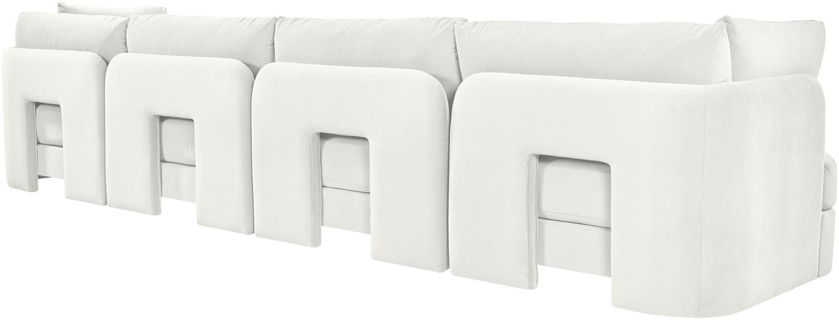 Hammond - Velvet Performance Fabric Upholstered 4 Piece Sofa