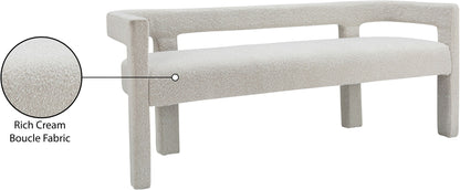 Athena - Boucle Fabric Bench