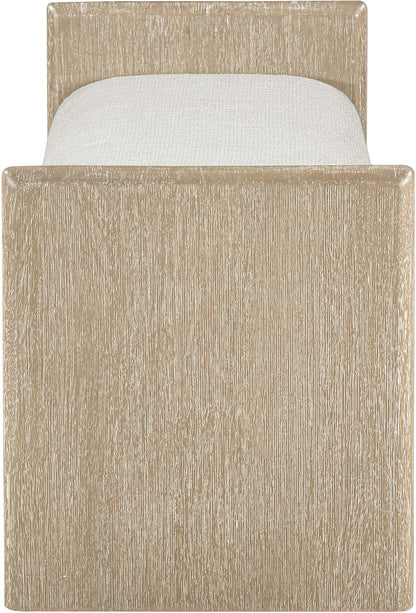 Hickory - Fabric Upholstered Bench - Natural Frame