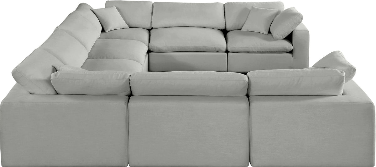 Comfy - 8 Piece Linen Modular Sectional