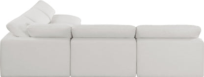 Comfy - 5 Piece Linen Modular Corner Armless Sectional