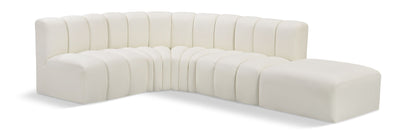Arc - Faux Leather 5 Piece Corner Modular Sofa