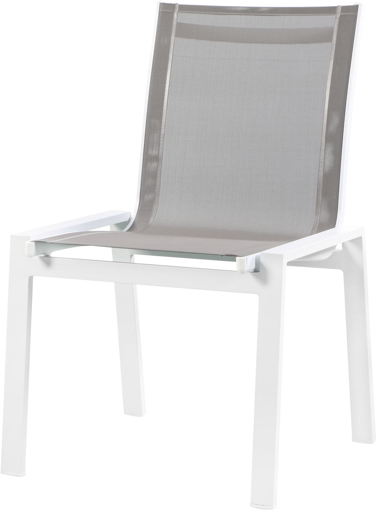 Nizuc - Outdoor Patio Dining Chair With White Frame (Set of 2)