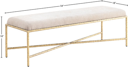 Valley - Bench With Gold Frame