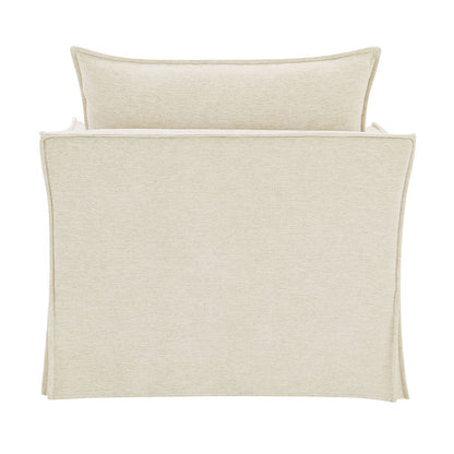 Shane - Chair With 2 Pillows - Beige Linen