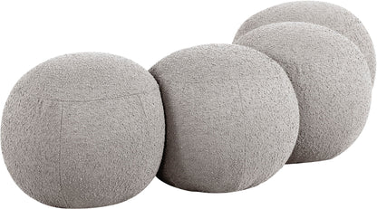 Apollo - Boucle Fabric Bench