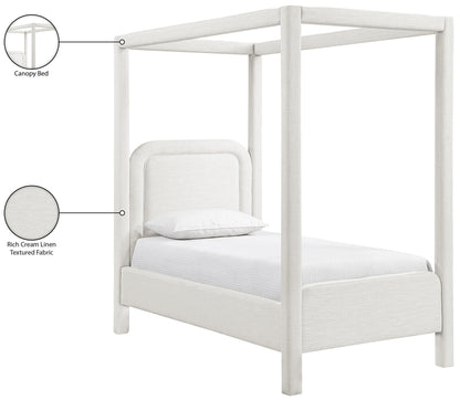 Salina - Linen Textured Fabric Upholstered Bed