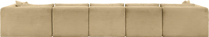 Shaggy - 6 Piece Modular Sectional With Chaise And Ottoman