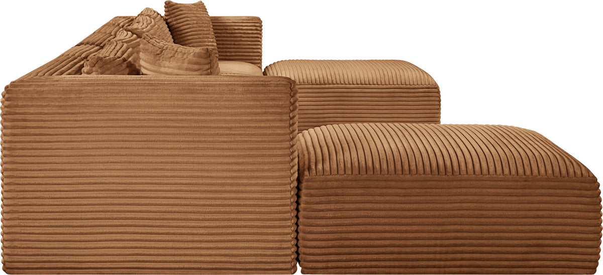 Shaggy - Fabric 7 Piece Modular Sectional With 2 Ottomans