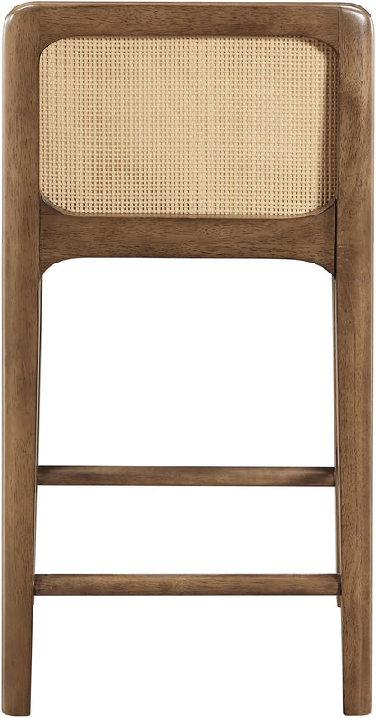 Ellis - Vegan Leather Upholstered Counter Stool (Set of 2) - Tan