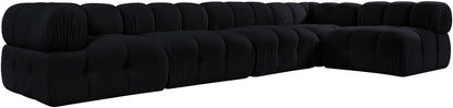 Orin - Velvet 5 Piece Modular Sectional