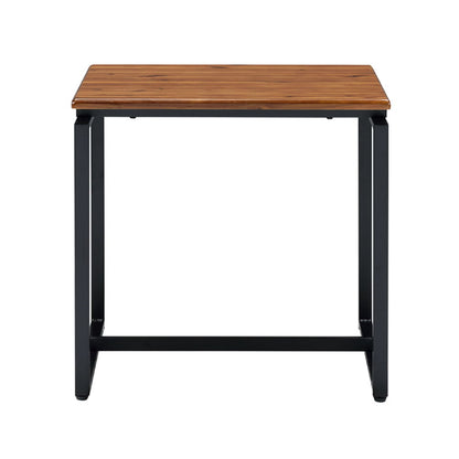 Jurgen - 3 Piece Coffee & End Set - Oak & Black