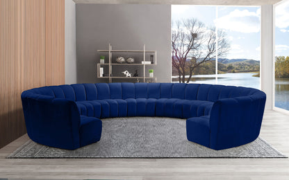 Infinity - 11 Piece Velvet Modular Sectional