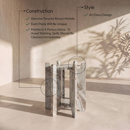 Soriano - Genuine Marble Table