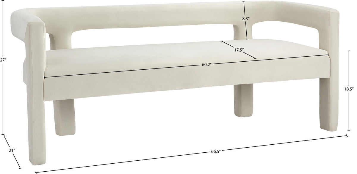 Athena - Velvet Bench