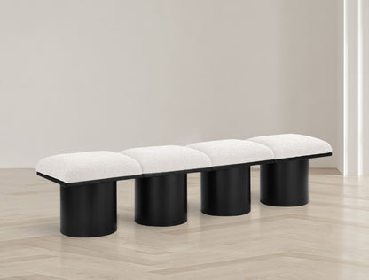 Pavilion - 4 Piece Modular Bench With Black Base