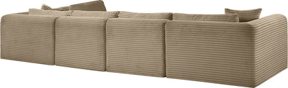 Shaggy - Fabric 5 Piece Modular Sectional
