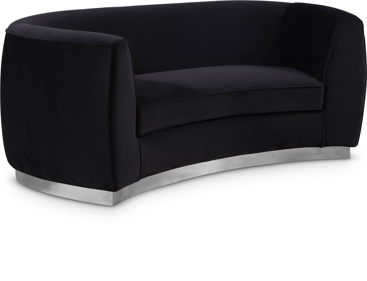 Julian - Loveseat with Chrome Base