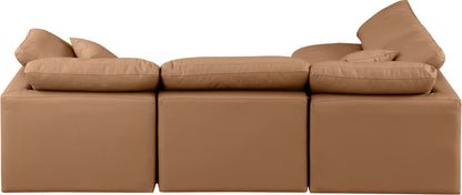 Indulge - Faux Leather 4 Piece Modular Sectional