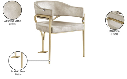 Madelyn - Dining Chair (Set of 2) - Brushed Brass