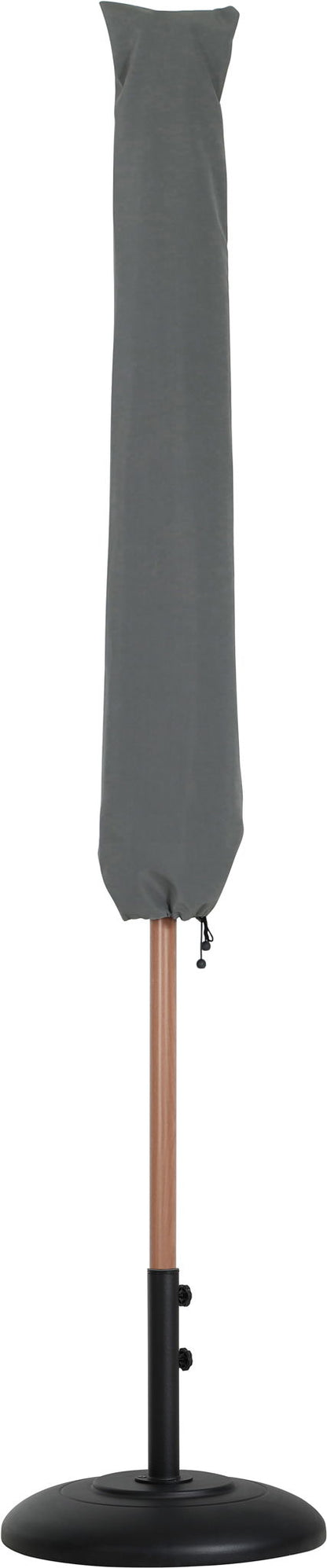 Amalfi - Patio Umbrella - Black Base / Light Brown Pole