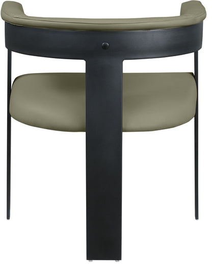 Romeo - Faux Leather Dining Chair With Black Base (Set of 2)