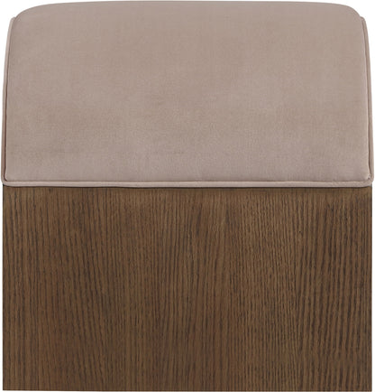 Sable - Velvet Performance Fabric Upholstered Bench