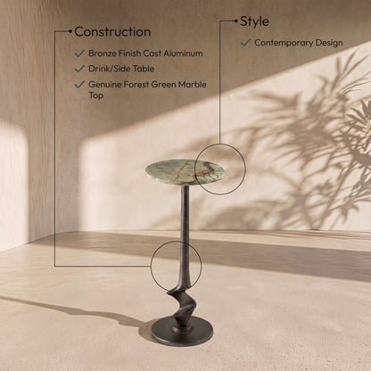 Oxira - Aluminum End / Side Table