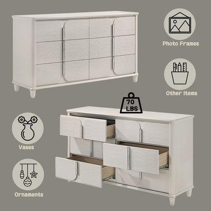 Laveda - Dresser - Pearl White
