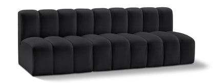 Arc - Faux Leather 3 Seats Modular Sofa
