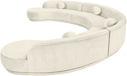 Avra - 189" Velvet Performance Fabric Upholstered Sectional