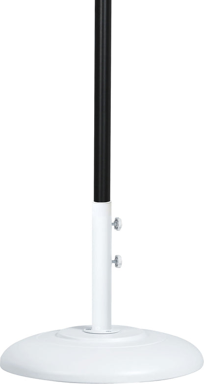 Fiji - Aluminum Patio Umbrella With Round White And Black Base