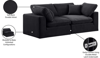 Comfy - Velvet Modular Sofa 2 Seats