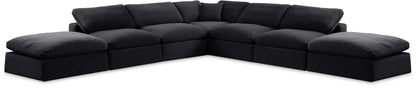 Comfy - 7 Piece Velvet Modular Corner Sectional
