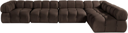 Orin - Velvet 5 Piece Modular Sectional