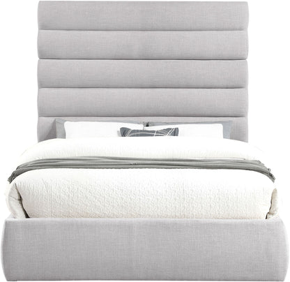 Adam - Linen Fabric Bed With 70.5" Headboard