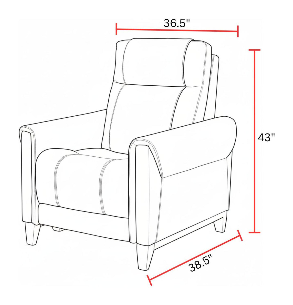 Conrad - Power High Leg Recliner P2 (Set of 2)