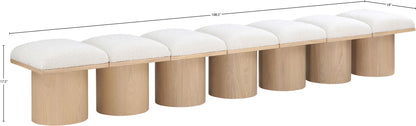 Pavilion - 7 Piece Modular Bench With Natural Base