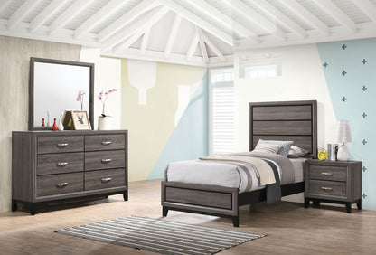 Watson Four-piece Twin Bedroom Set Grey Oak