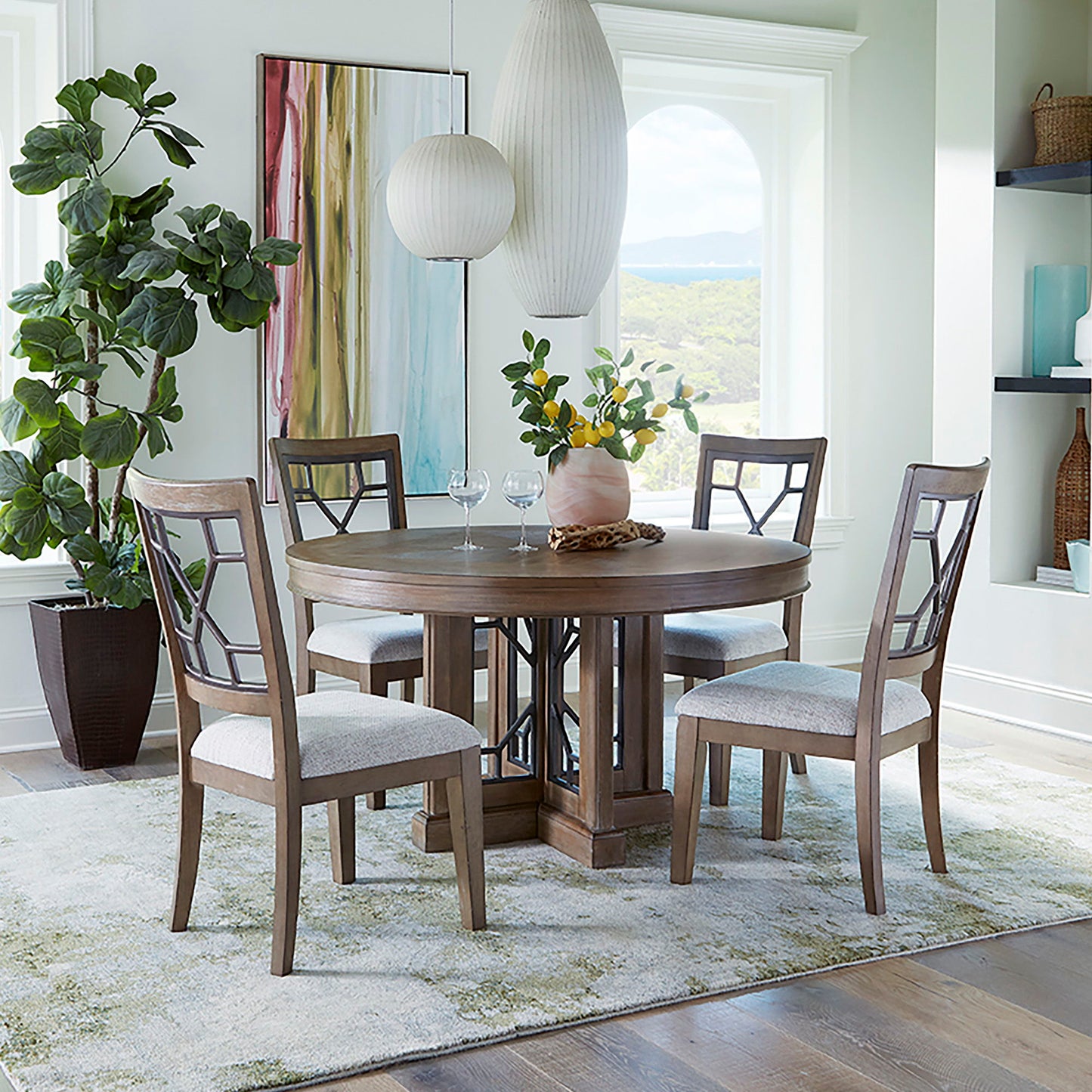 Sundance Dining - Grid Dining Chair (Set of 2) - Sandstone