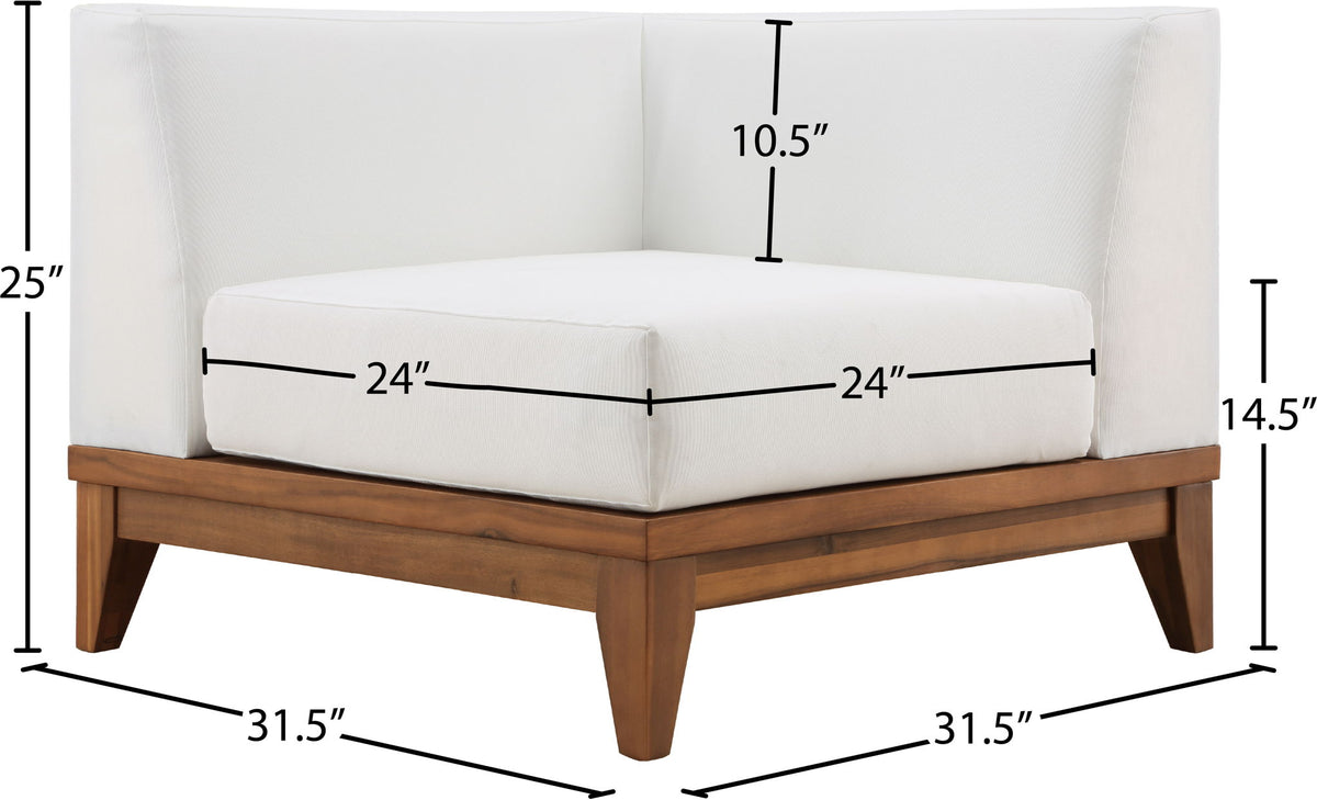 Rio - Corner Chair - Off White